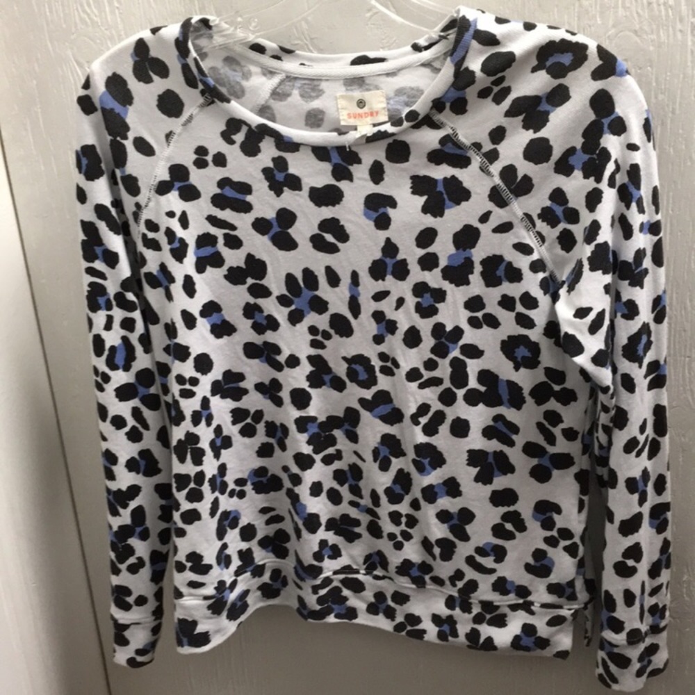 Sundry leopard print sweatshirt